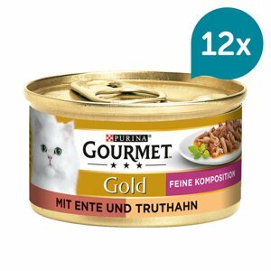 Gourmet Gold Feine Komposition kachna a krocan 12 × 85 g