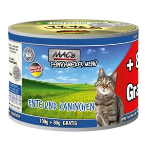 MAC's Cat Feinschmecker Menü kachna, králík a vejce 12 × 180 g