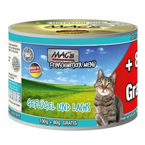 MAC's Cat Feinschmecker Menü drůbeží maso, losos a vejce 12 × 180 g