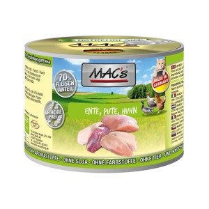 MAC's Cat s masovým menu – kachna, krůta, kuře 12 × 200 g