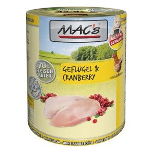 MAC's Cat s masovým menu – drůbež a brusinky 12 × 400 g