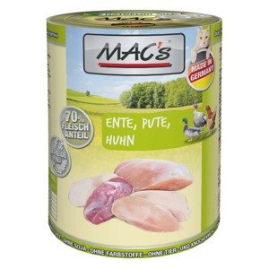 MAC's Cat s masovým menu – kachna, krůta, kuře 12 × 400 g