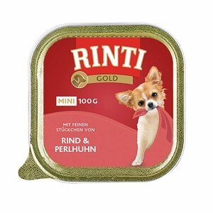 Rinti Gold Mini s jemnými kousky hovězího masa a perličkou 16 × 100 g