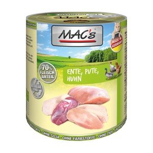 MAC's Cat s masovým menu – kachna, krůta, kuře 6 × 800 g