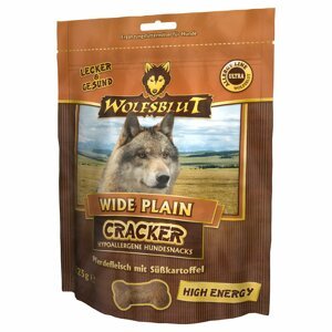 Wolfsblut Cracker Wide Plain High Energy, koňské maso 3 × 225 g