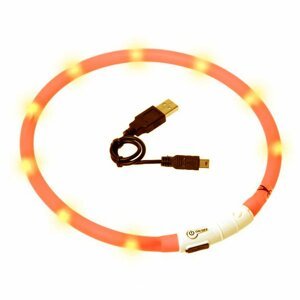 Karlie Visio Light LED svítící obojek oranžová