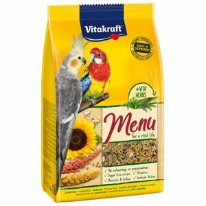Vitakraft prémiové menu med pro velké papoušky 3 kg