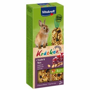 Vitakraft krekry pro zakrslé králíky s hrozny a oříšky 1 kus
