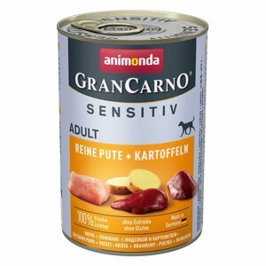 Animonda GranCarno Sensitiv čisté krůtí maso s bramborami 6x400g
