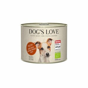 Dog's Love Bio hovězí maso s rýží, jablkem a cuketou 6 × 200 g