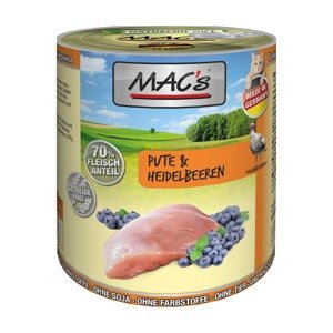 MAC's Cat s masovým menu – krůta a borůvky 12 × 800 g