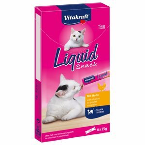Vitakraft Cat liquid Snack kuřecí 3 × 6 kusů
