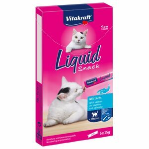 Vitakraft Cat liquid Snack losos 3 × 6 kusů