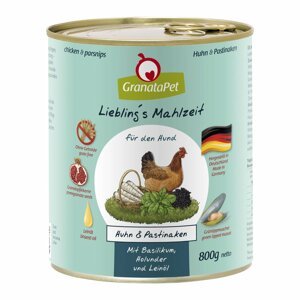 GranataPet Liebling's Mahlzeit s kuřecím masem a pastinákem 6 × 800 g