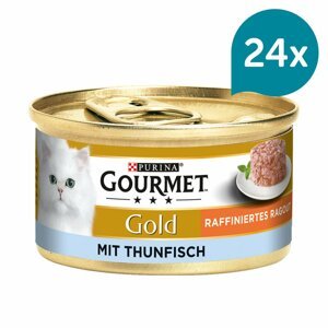 Gourmet Gold Raffiniertes Ragout – tuňák 24 × 85 g