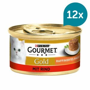 Gourmet Gold Raffiniertes Ragout – hovězí 12 × 85 g