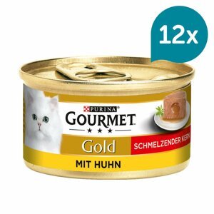 Gourmet Gold Schmelzender Kern s kuřecím 12 × 85 g