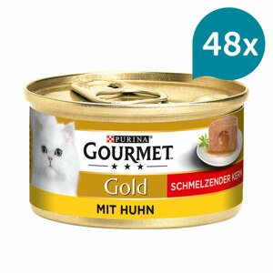 Gourmet Gold Schmelzender Kern s kuřecím 48 × 85 g