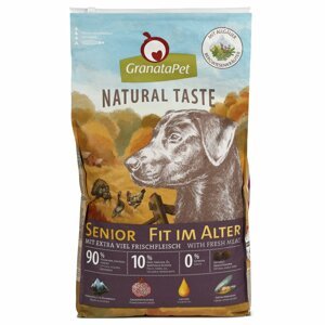 GranataPet Natural Taste Senior – Fit ve stáří 2 × 12 kg