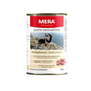 MERA pure sensitive drůbeží srdíčka 12 × 400 g