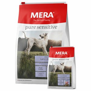 MERA pure sensitive jehněčí maso a rýže 4 kg + 1 kg zdarma