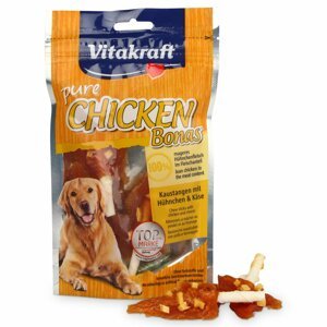Vitakraft pure Chicken Bonas se sýrem 3 × 80 g