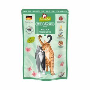 GranataPet pro kočky – Delicatessen Pouch čistá zvěřina 6 × 85 g