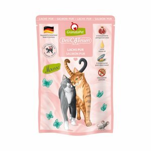 GranataPet pro kočky – Delicatessen Pouch čistý losos 12 × 80 g