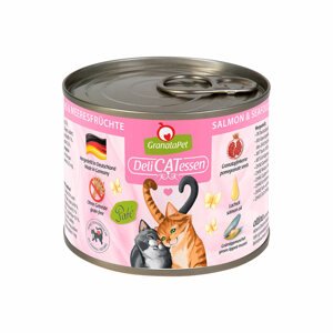GranataPet pro kočky – Delicatessen losos a mořské plody v konzervě 12× 200 g