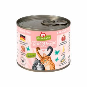 GranataPet pro kočky – Delicatessen konzerva, čistý losos 12 × 185 g