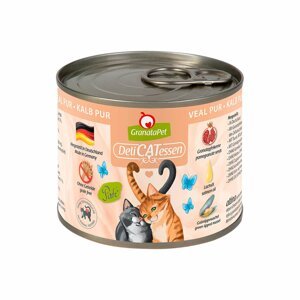 GranataPet pro kočky – DeliCATessen konzerva čisté telecí maso 12× 200 g