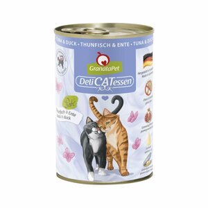 GranataPet pro kočky – Delicatessen konzerva tuňák a kachna 12 × 400 g