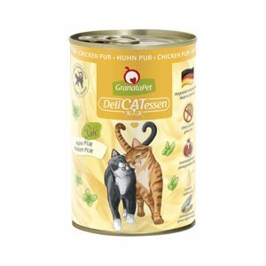 GranataPet pro kočky – DeliCATessen konzerva čisté kuřecí maso 12 × 400 g