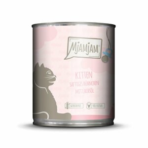 MjAMjAM Kitten – šťavnaté kuře s lososovým olejem 6× 400 g
