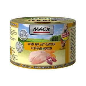 MAC's Cat, Čisté kuřecí maso s celými drůbežími srdci 6× 200 g
