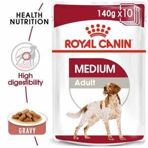 ROYAL CANIN MEDIUM Adult mokré krmivo pro středně velké psy 10 x 140 g