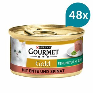Gourmet Gold jemná paštika kachna se špenátem 48 × 85 g