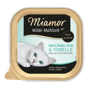 Miamor Milde Mahlzeit, čisté drůbeží a pstruh 32x100g