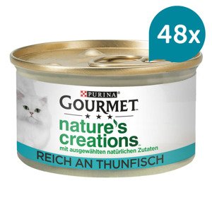 GOURMET Nature's Creations obohacené tuňákem 48 × 85 g