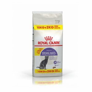 ROYAL CANIN STERILISED granule pro kastrované kočky 10 kg + 2 kg zdarma