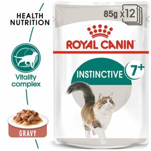 ROYAL CANIN INSTINCTIVE 7+ mokré krmivo v omáčce pro starší kočky 48 × 85 g