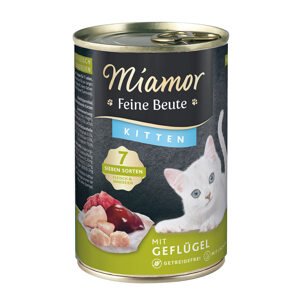Miamor Feine Beute Kitten – drůbeží 12 × 400 g