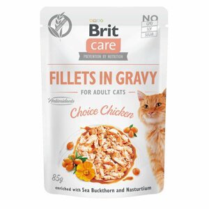 Brit Care Cat filety v omáčce výběrové kuřecí 24 × 85 g