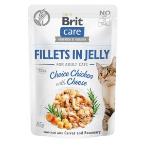Brit Care Cat filety v želé kuře a sýr 24 × 85 g