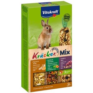 Vitakraft Kräcker® Trio popcorn, zelenina a ořechy 10× 3 ks