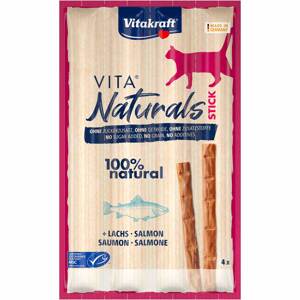 Vitakraft Vita Naturals tyčinky s lososem 10 × 4 ks