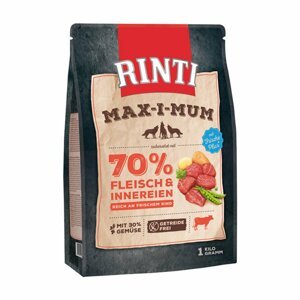 Rinti Max-i-Mum hovězí maso 12kg + 2x1 kg gratis