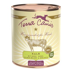 Terra Canis CLASSIC telecí maso s jáhlami, okurkou a melounem 12 × 800 g