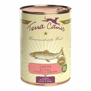Terra Canis CLASSIC losos s jáhlami, broskvemi a bylinkami 12 × 400 g