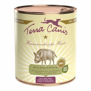 Terra Canis CLASSIC divočák s hnědou rýží, fenyklem a malinami 12 × 800 g